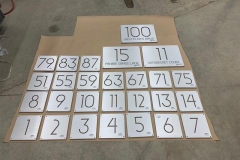 Vivid House Number | Commercial Number Signs | Multiple numbers | Aluminum Finish