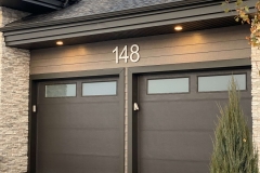 Vivid House Number | Residential Number Sign | Number 148 | Brushed  Aluminum Finish | Exterior House Wall