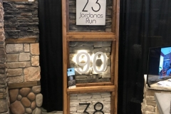 Vivid House Number | Custom Showcase Signs for an Expo | Number 23 Jordanas Run, Number 90 and 38 | Brushed  Aluminum Finish with LED Backlight 1